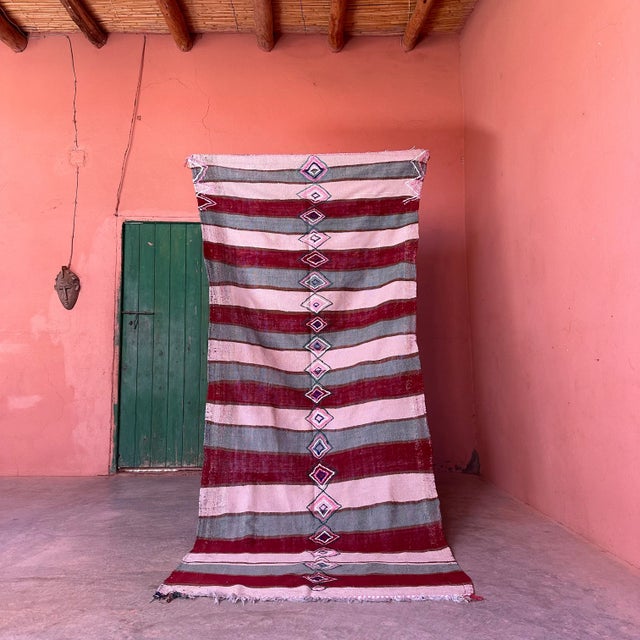 1990s Tribal Berber Throw Blanket For Sale - Image 4 of 8
