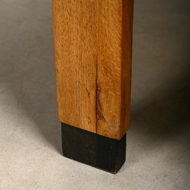 Dutch Art Deco the Hague School Armchair in Oak and Straw, 1930s For Sale - Image 16 of 18