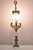 Vintage French Empire Style Candlestick Candelabra Brass Table Lamps - a Pair. Item features 3 candleholders each, figural...