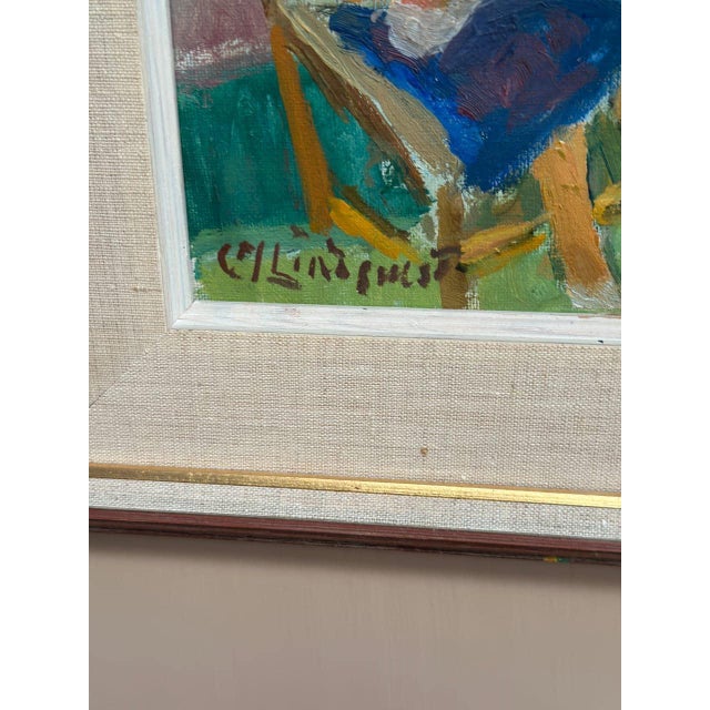 Carl Magnus Lindqvist, Summer Cottage, 1960s, Oil on Canvas, Framed For Sale - Image 13 of 18