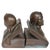 Classic Art Deco bookends depicting Dante and Beatrice, made in the US by Jennings Brothers, circa 1930's. The bookends...