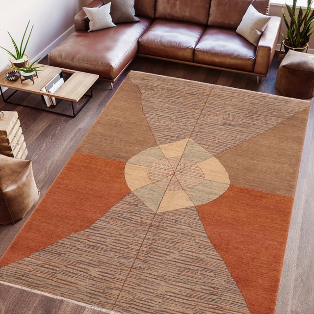 Transform your home's interior with a stunning hand-knotted Gabbeh rug. These rugs are meticulously crafted with bold...