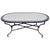 White Moroccan Oval Simple White Mosaic Dining Table For Sale - Image 8 of 8