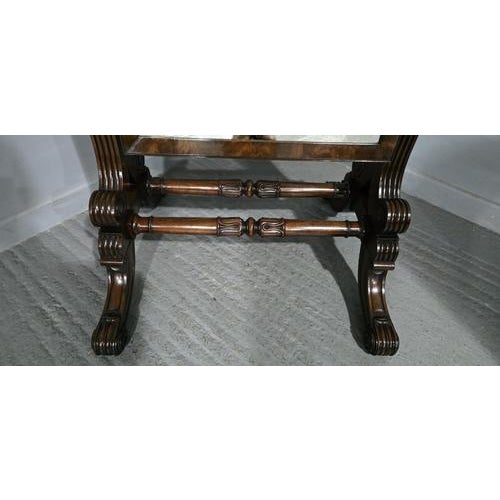Regency Mahogany Cheval Mirror For Sale - Image 6 of 16