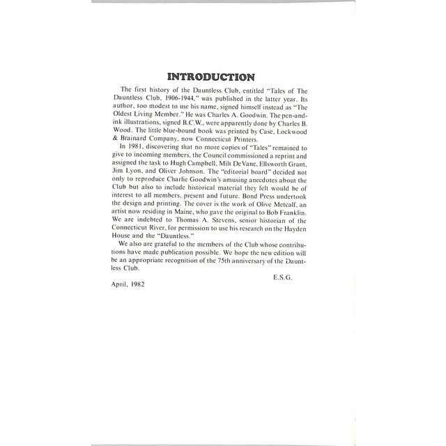 "The Dauntless Club 1906-1981 Essex, Connecticut 75th Anniversary " 1982 e.s.g. For Sale In New York - Image 6 of 15