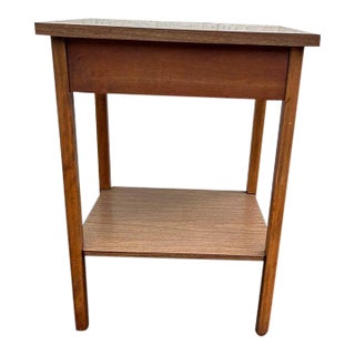 Mid 20th Century Mid Century Modern 2 Tier Side Table For Sale