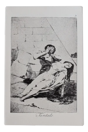 Francisco de Goya, Los Caprichos, Plate 9, Etching