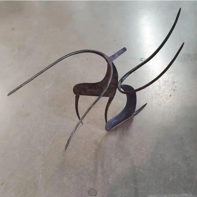 Iron Sculpture by Jean Pierre Augier, 1960s For Sale - Image 9 of 9