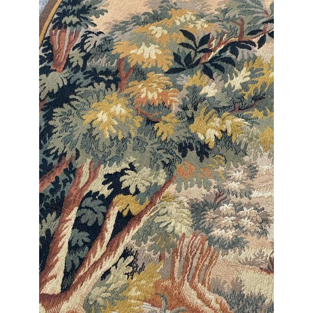 Vintage Aubusson Style Jacquard Tapestry, 1960s For Sale - Image 12 of 18