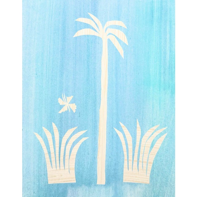 Estil Palm Tree Collage III on Paper For Sale