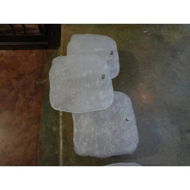 1960s Mid-Century Modern Kalmar Ice Block Sconces - a Pair For Sale - Image 5 of 8