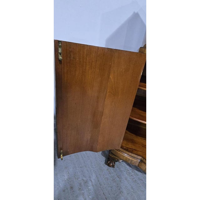 Burr Walnut Linen Press For Sale - Image 13 of 18