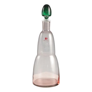 Murano Glass Bottle by Carlo Moretti For Sale