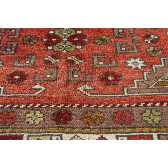 Mid 20th Century Vintage Turkish Oushak Gallery Rug 05'09 X 09'10 For Sale - Image 4 of 10