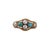 Antique 18k Gold Pearl and Turquoise Ring For Sale - Image 9 of 11