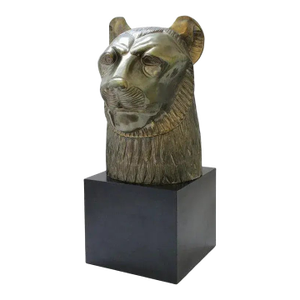 Egyptian Revival Cat Tutenkamen Sculpture by Chapman