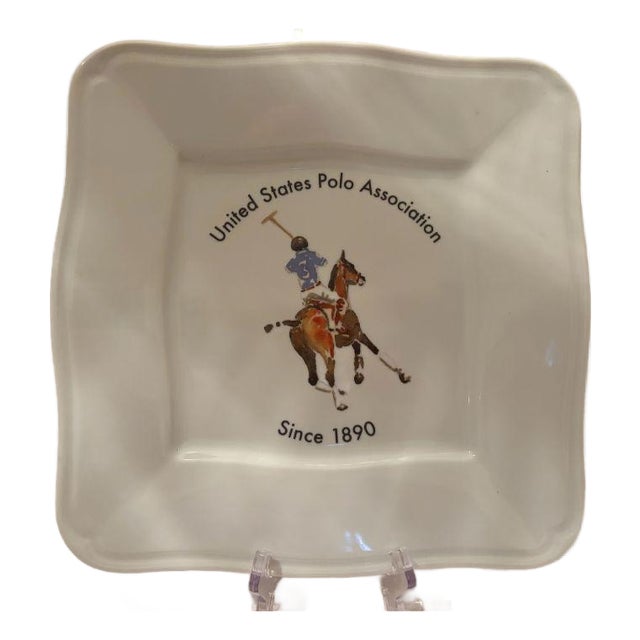 u.s. Polo Association Porcelain Platter For Sale