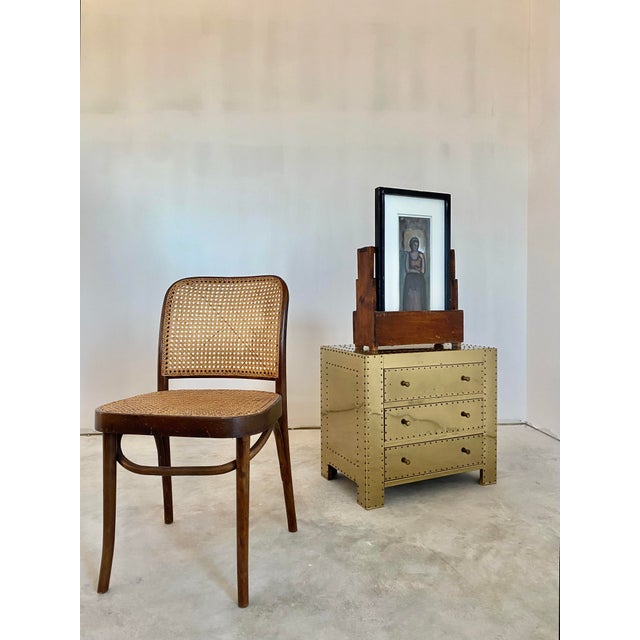 1980s Sarreid Style Brass Clad 3 Drawer Chest For Sale - Image 16 of 16