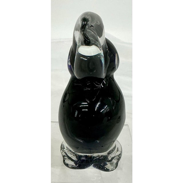 Late 20th Century Vintage Murano Style Hand Blown Toucan Bird Figurine For Sale - Image 5 of 8