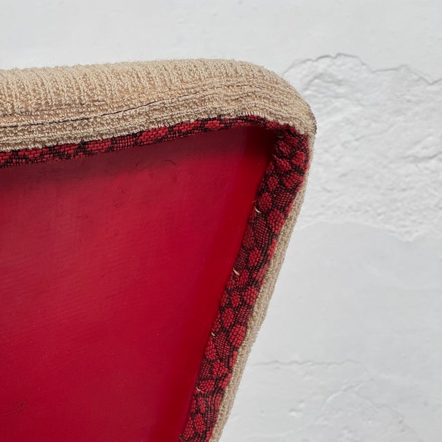 Textile Mid-Century Easy Chair attributed to Jindřich Halabala for Český Nábytek, 1950s For Sale - Image 7 of 11