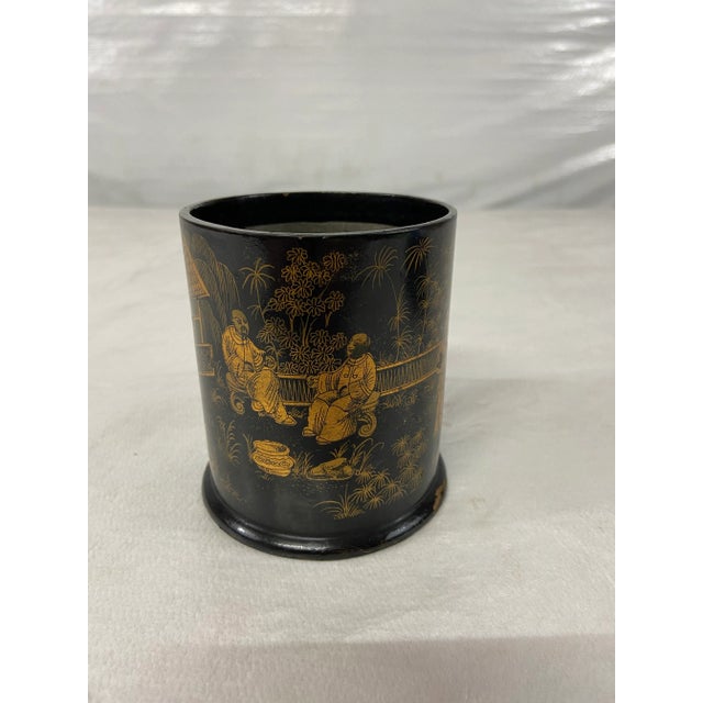 Japanese Japanese Lacquered Caddy With Lid For Sale - Image 3 of 9