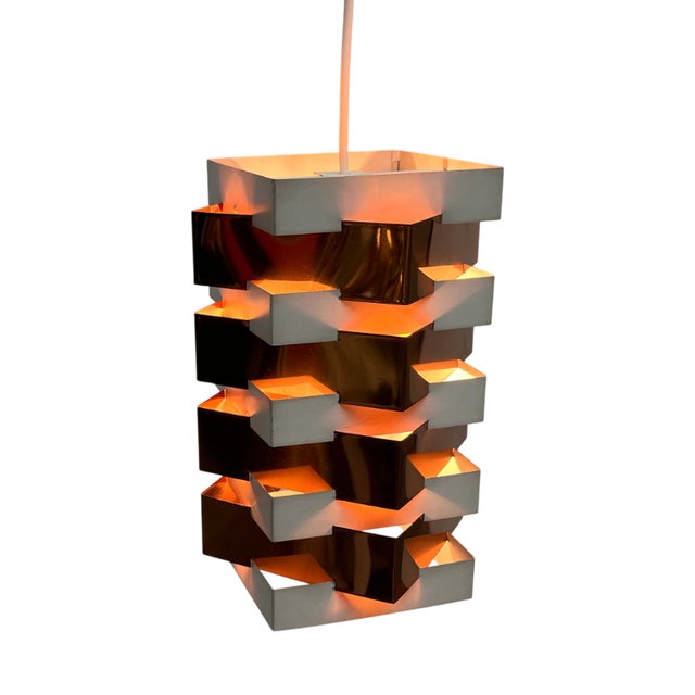 Mid-Century Modern Dutch Star Light Pendant Lamp by J.J.M. Hoogervorst for Anvia, 1960s For Sale