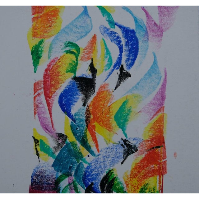 Françoise GALLE (1940) Abstract Transcendence Colored pastel Signed in felt-tip pen by the artist On heavy paper laid down...