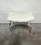 Animal Skin Late 20th Century Contemporary “Marlowe” Arched Lucite & Leather Stool For Sale - Image 7 of 7