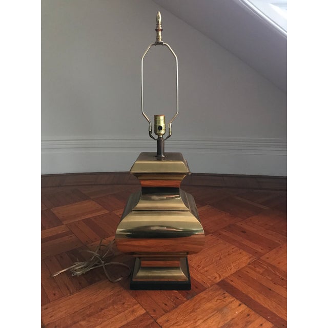 Vintage 1960s Brass Lamp For Sale - Image 4 of 6