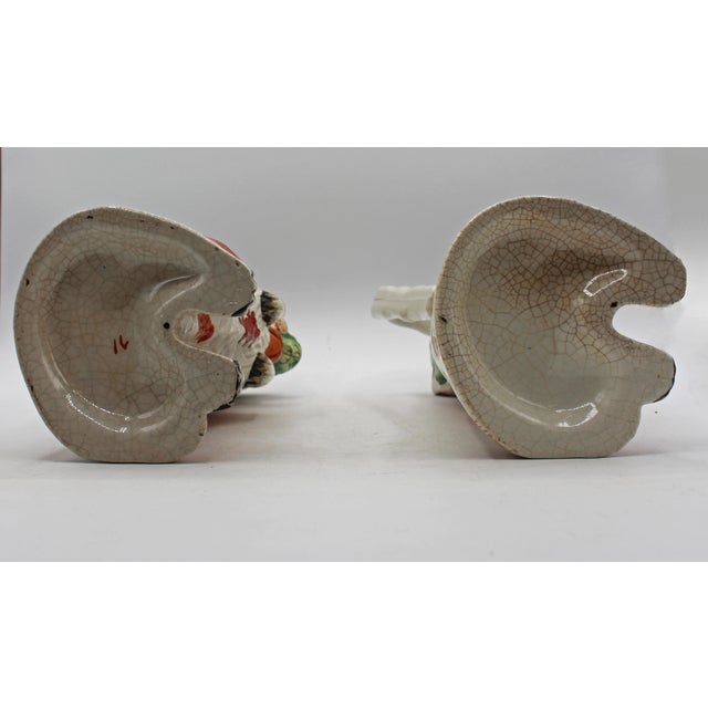 Mid 19th Century 1860s English Staffordshire Red King Charles Spaniel Pitchers - a Pair For Sale - Image 5 of 9