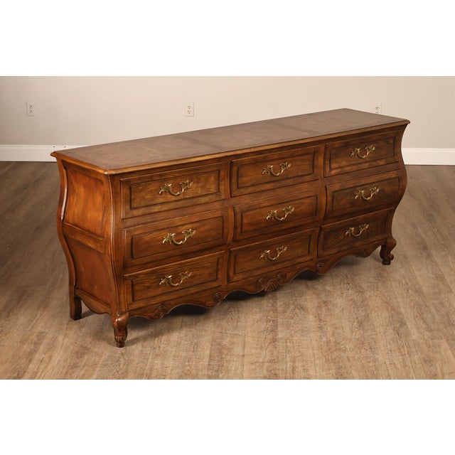 High Quality American Made Triple Dresser By Baker Furniture In The French Provincial Style. This Nine Drawer Dresser...
