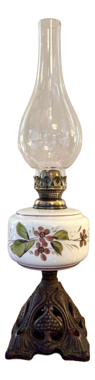 Antique Victorian Oil Lamp, 1880