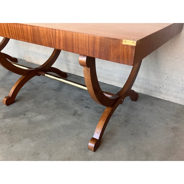 Wood 1930's Art Deco Large Dining Table or Hall Table For Sale - Image 7 of 10
