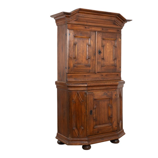 19th Century Swedish Pine Cabinet Cupboard For Sale