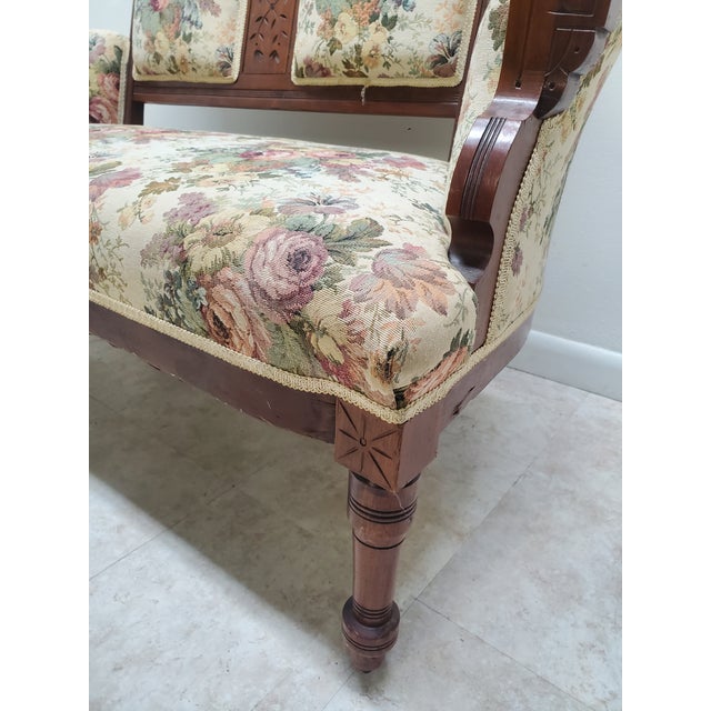 Antique Victorian Eastlake Settee Loveseat Bench 19th Century Chairish