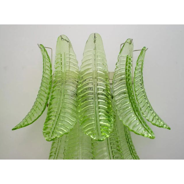 Mid-Century Modern Palm Leaves in Murano, Italy, 1970s, Set of 2 For Sale - Image 6 of 10