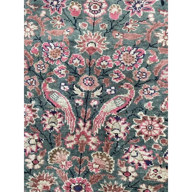 1970s Vintage Silk Turkish Rug For Sale - Image 5 of 18
