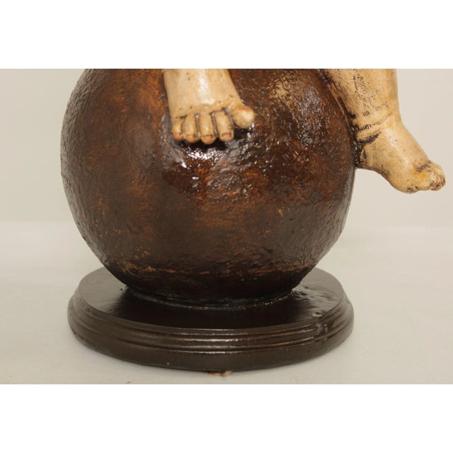 1970s Italian Renaissance Style Cherub Table Lamp For Sale - Image 12 of 13