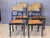 Set of Four Diminutive English Regency Ebonized and Caned Side Chairs For Sale - Image 4 of 13