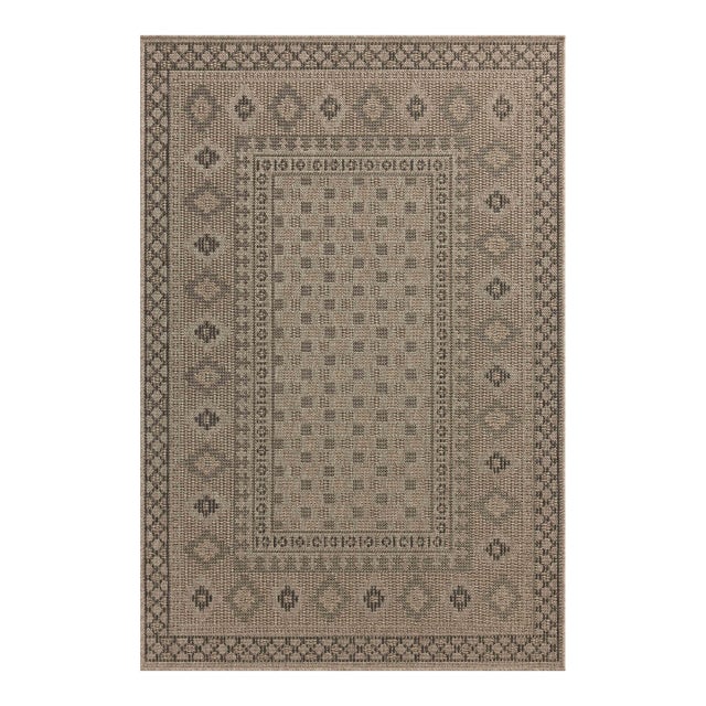 Chris Loves Julia x Loloi Providence Dove / Charcoal 6'-3" x 9'-2" Area Rug For Sale