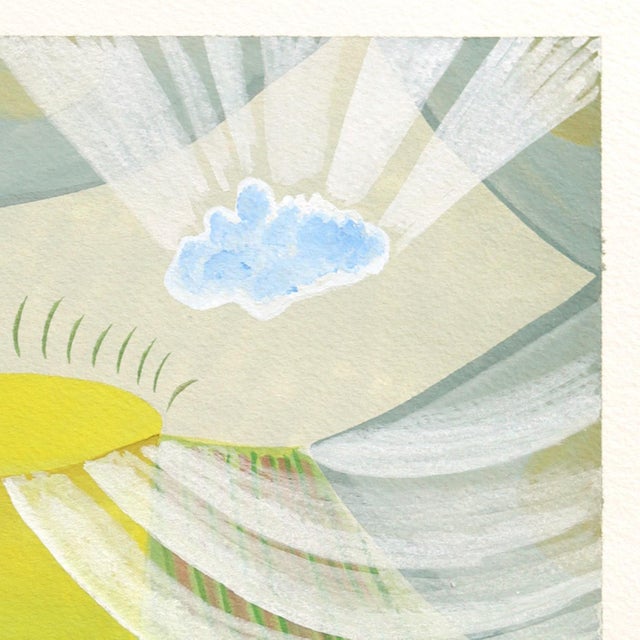 Abstract Untitled (Ppr493) - Original Surrealist Landscape Abstract Mixed Media Original Artwork by Max Manning For Sale - Image 3 of 8