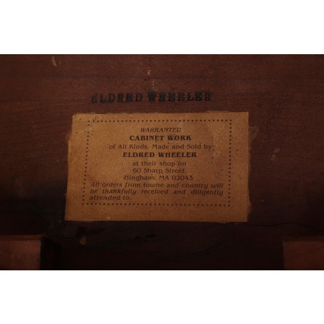 Eldred Wheeler Oval Cherry Occasional Walnut Accent Table For Sale - Image 14 of 14
