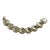 Vintage Napier Bracelet Silver Plated Linked Metal Shells For Sale