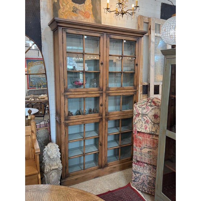 Rustic European Glass Door Cabinet by Adoorne For Sale - Image 3 of 6