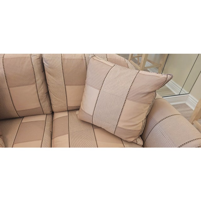 Textile Swaim Franklin Style Sofa and Love Seat Set - 2 Pieces For Sale - Image 7 of 9