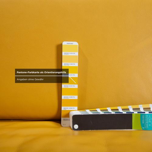 Romeo Corner Sofa in Yellow Leather from Gruber For Sale - Image 10 of 15