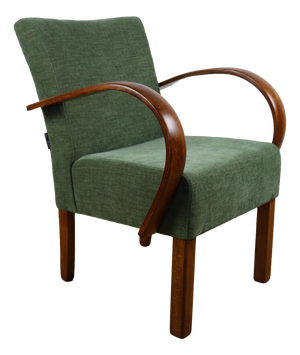 Vintage Art Deco Loft Armchair in Olive Green, 1960
