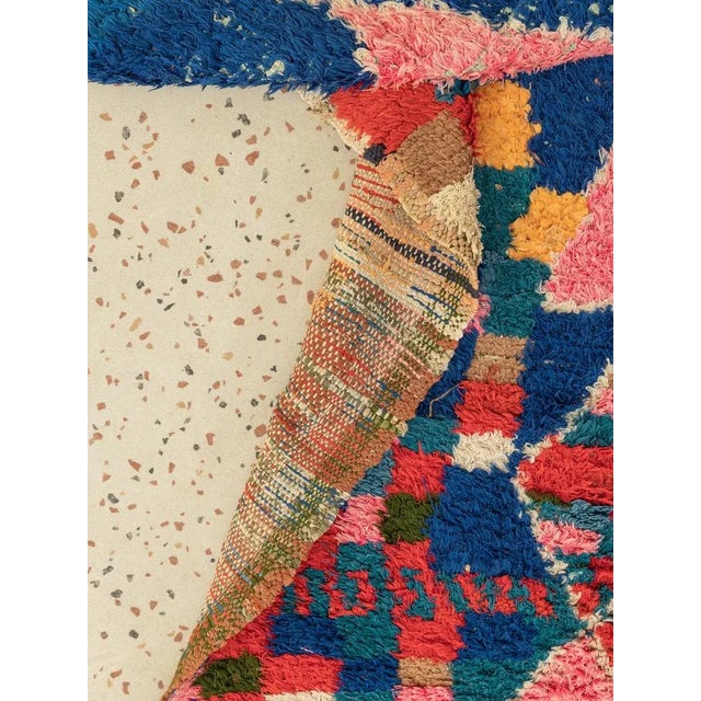 Textile Vintage Boujad Berber Rug For Sale - Image 7 of 9