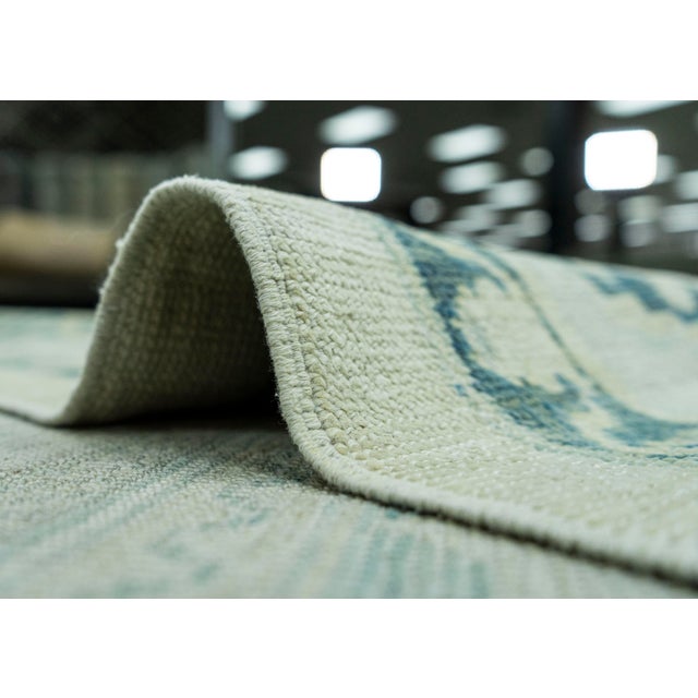 Textile Turkish Oushak Antique Look Rug 9'6" x 13' #20082 For Sale - Image 7 of 8