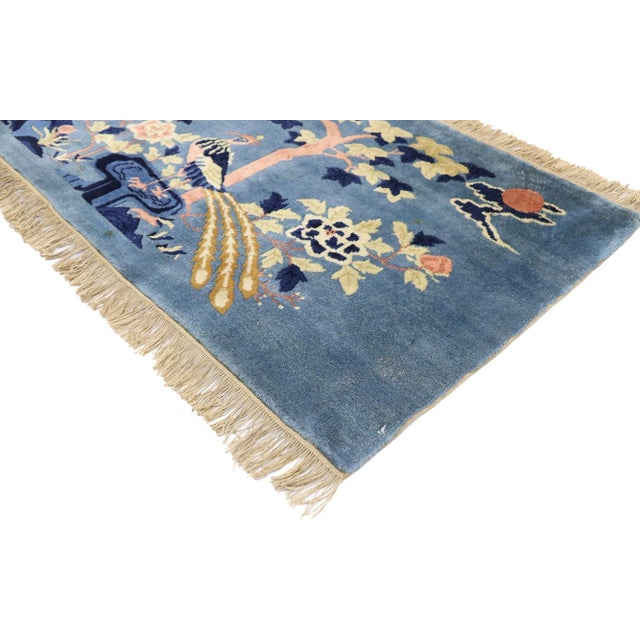 Antique Chinese Art Deco Pictorial Rug - 02'04 X 04'07